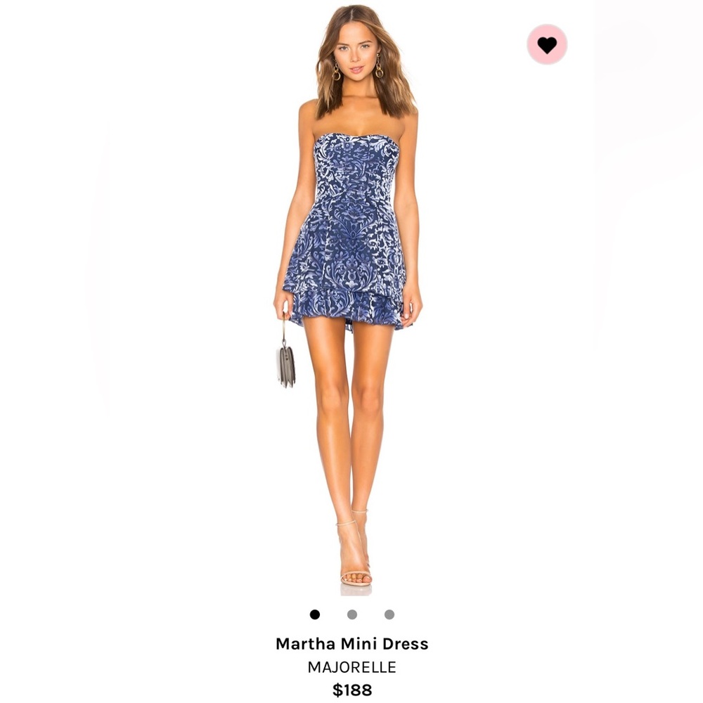 MAJORELLE Martha Mini Dress in Blue